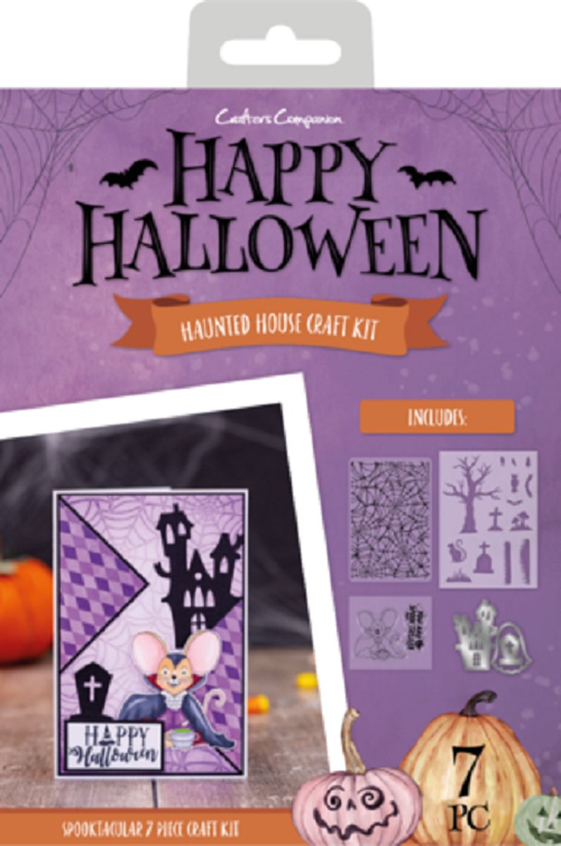Crafters Companion - Happy Halloween Craft Kit Haunted House (HAH-HAH-KIT)